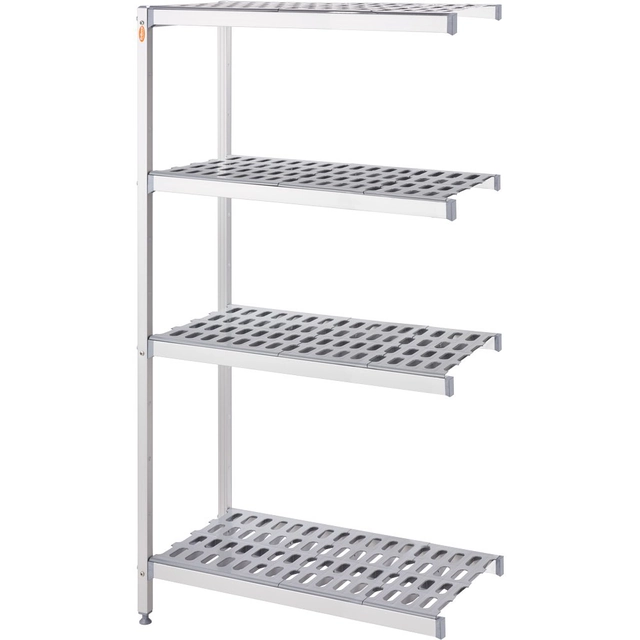 Étagère d'entrepôt en aluminium avec pieds 2. 1164x460x1680 mm Tribéca