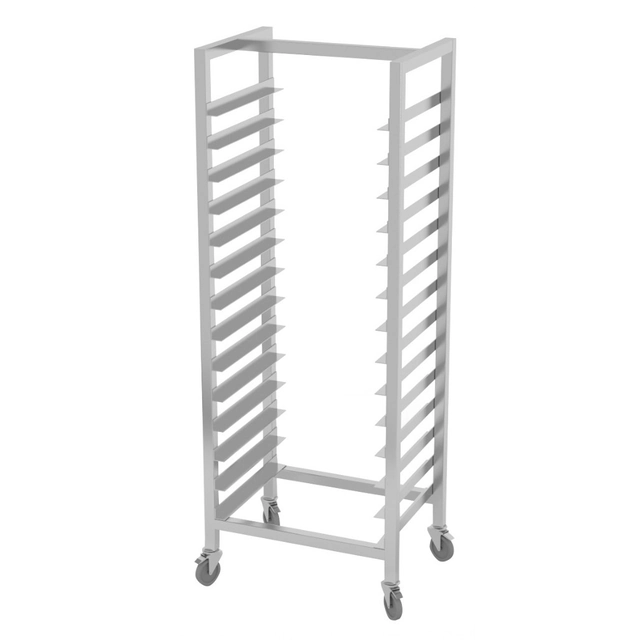 Etagère gastronomique en inox pour conteneurs 22x Gn 1/1 Mobile Polgast 361122-K