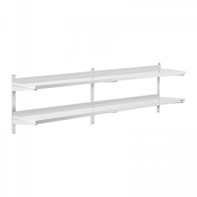 Étagère suspendue - 200 cm - 2 Plateaux ROYAL CATERING 10011465 RCWR-2000.4