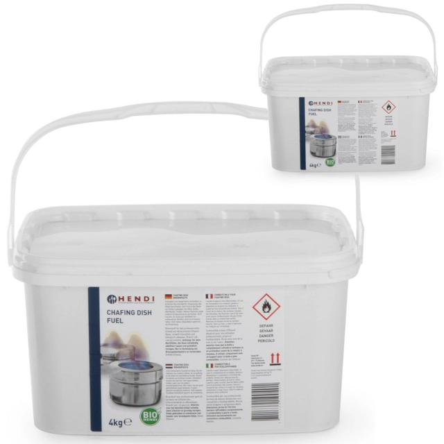 Ethanol paste for catering heaters - set 2 x 4 kg - Hendi 190029