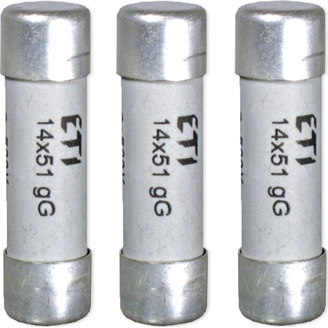 ETI 3x cylindrical fuse link CH14 gG 14x51mm 20A 690V (BE406*3)