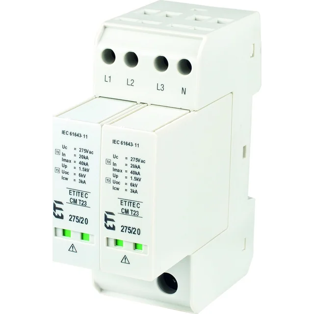 ETI Modular surge arrester ETITEC CM T23 275/20 4+0