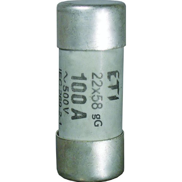 Eti-Polam Cilindrični talilni vložek CH22P 22x58 aM 125A/400V (006711054)