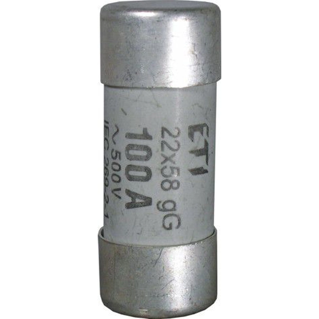 Eti-Polam Cylindrical fuse insert 22x58mm 80A gG 500V CH22/P with punch (006711013)