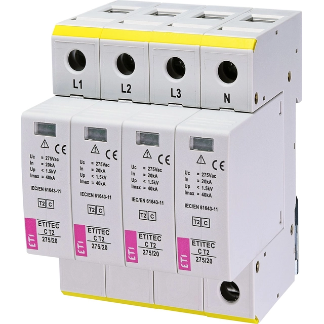 Eti-Polam ETITEC C surge arrester T2 275/20 4+0 (002440395)