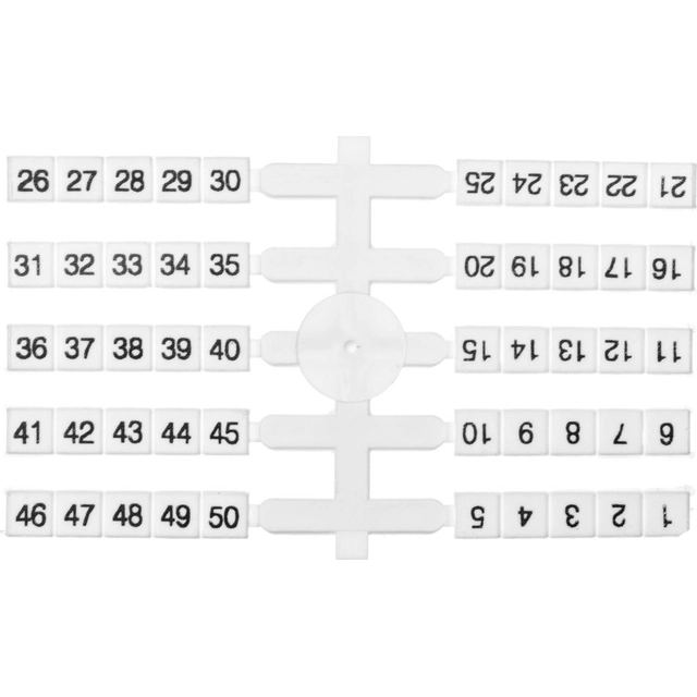 Eti-Polam fleksibel markør til skinneforbindelser EO3 /1-50/ 4x50szt. 003901772