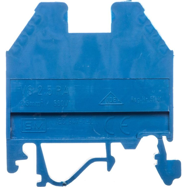 Eti-Polam Schienenverbinder mit Gewinde 2,5mm2 blau VS 2,5 PA N 003901001