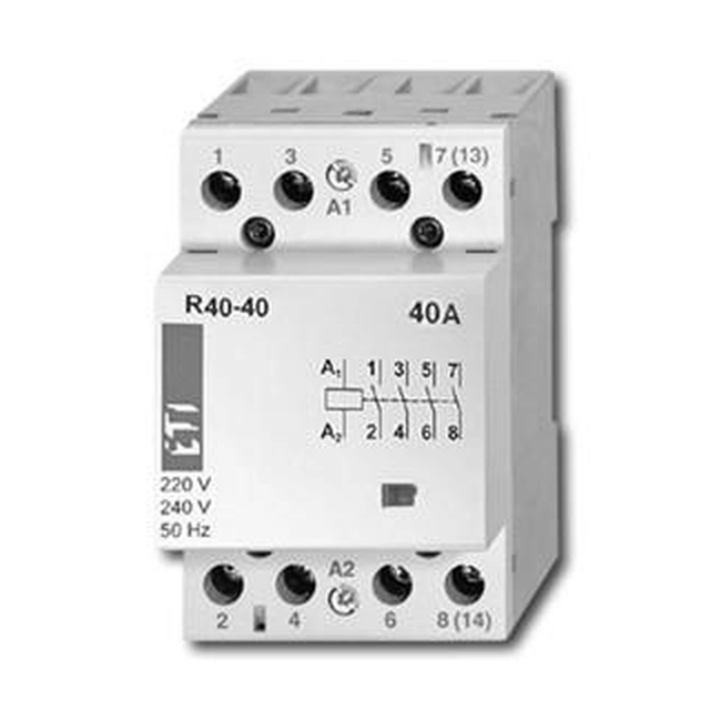 Eti-Polam Stycznik modułowy R40-40 40A 230V AC 4z0r 002463410