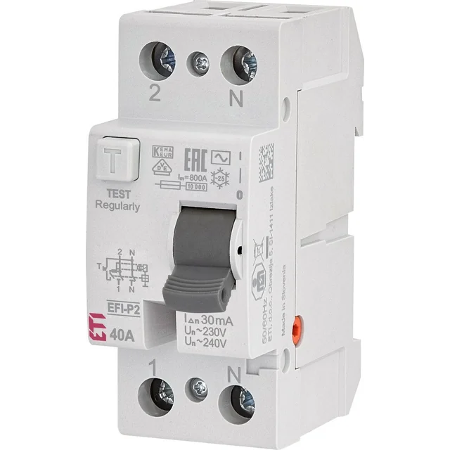 ETI Residual current circuit breaker EFI-P2 AC 40/0.03