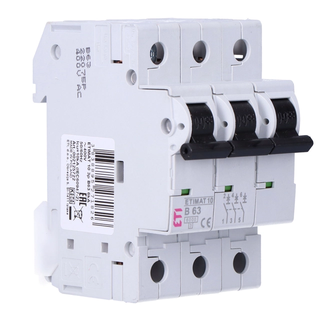 ETIMAT circuit breaker 10 3p B63 6kA