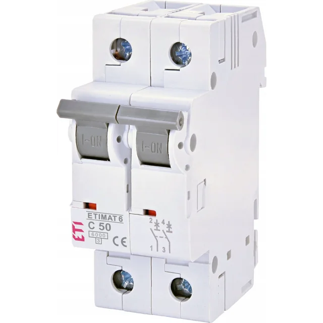 Etipo Circuit breaker ETI Polam ETIMAT 6 002143521 2p C50 6kA