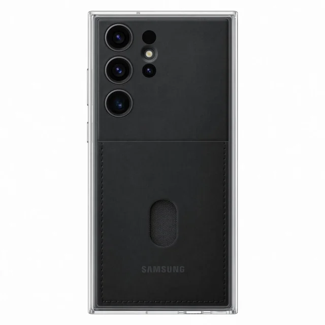 Etui Galaxy S23 Ultra Frame Cover z izmenljivimi hrbtišči, črn