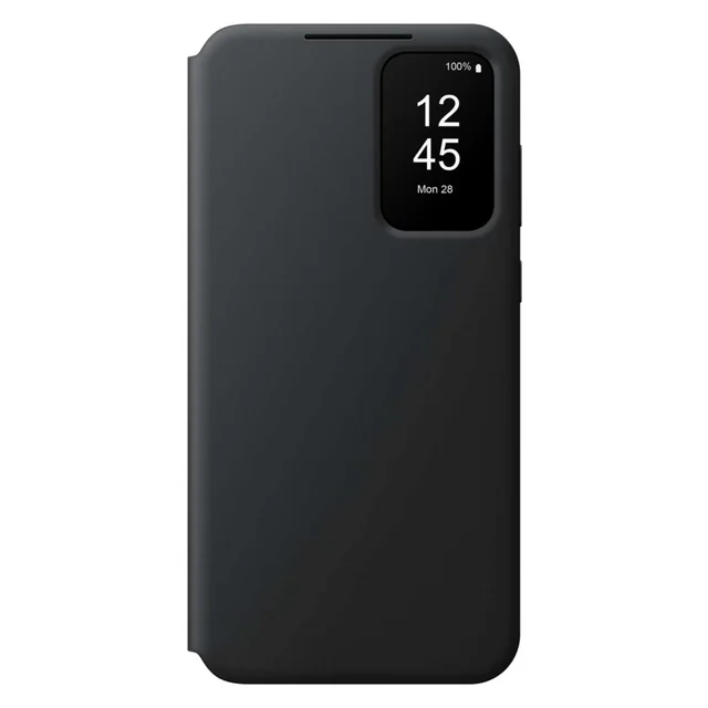 Etui portefeuille original Smart View avec rabat pour Samsung Galaxy A35 noir