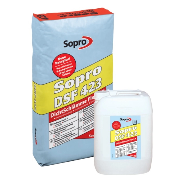Εύκαμπτο στεγανωτικό κονίαμα δύο συστατικών DSF 423 A+B Sopro 24+8kg
