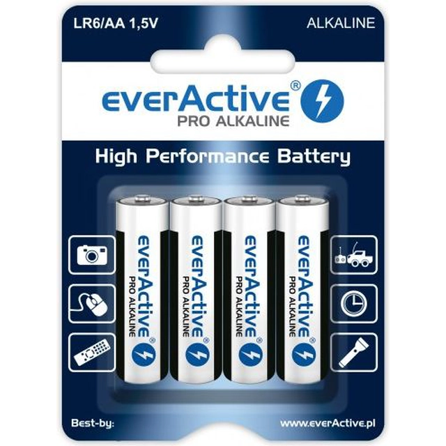 EverActive Pro AA-batterij / R6 2900mAh 4 st.