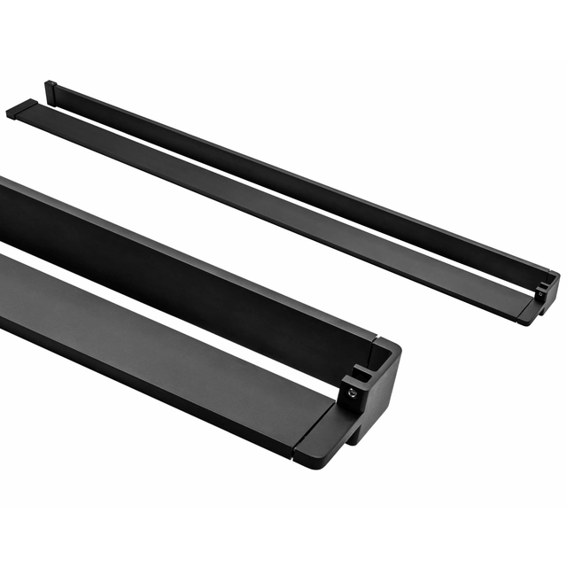 EVO BLACK towel rack for shower walls