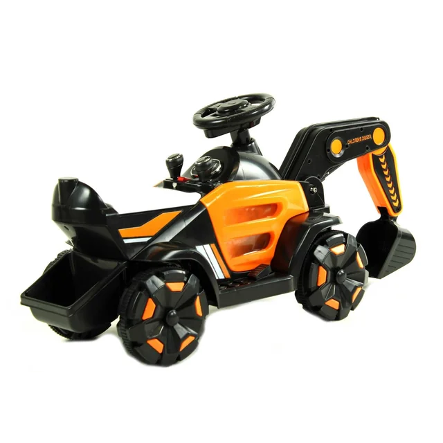 Excavadora a batería para niños LED MP3 TRAK-SX-4-POMARANCZOWY