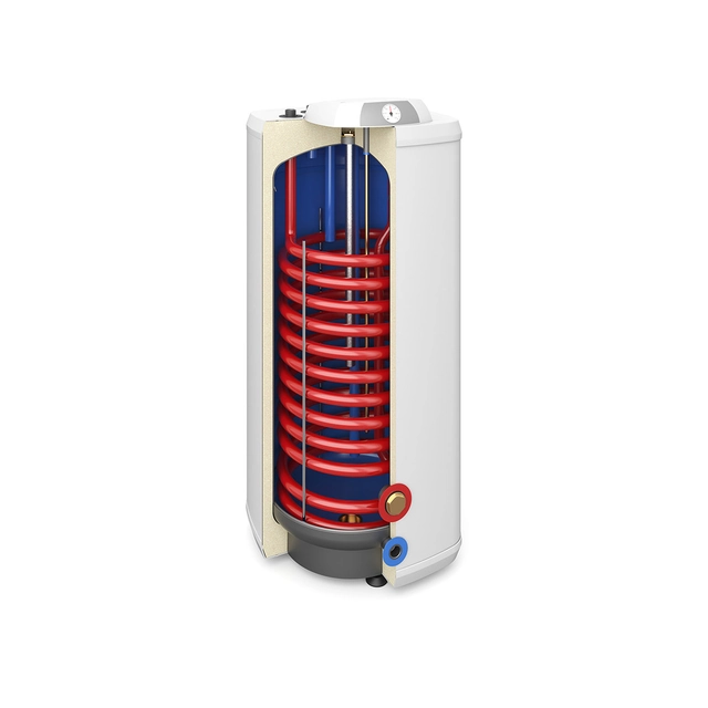 Exchanger 140l SGW(S) VULCAN KOMBI with a spiral coil, enamelled, polyurethane foam, metal jacket, vertical standing