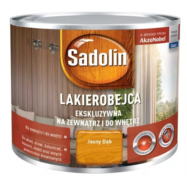 Exkluzívna lazúra na drevo Sadolin svetlý dub 0,75L