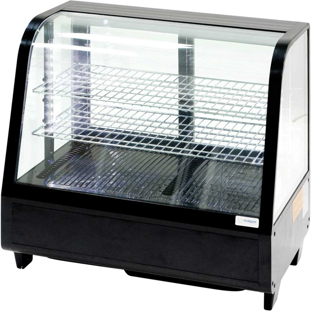 Expositor 100 l iluminação LED preta