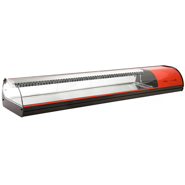 Expositor para Sushi Refrigerado 1788 Mm Sayl Vermelho Vs8rp