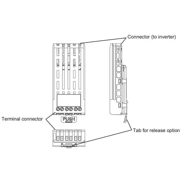 Extensie I/O 3 relee de iesire ETB0014Z, pentru VFAS3