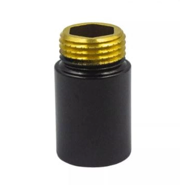 Extension 1/2'' 50mm black brass