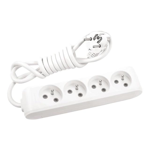 Extension cable 4 sockets with grounding and contact shutters 3x1,5mm2 3m Panasonic X-tendia