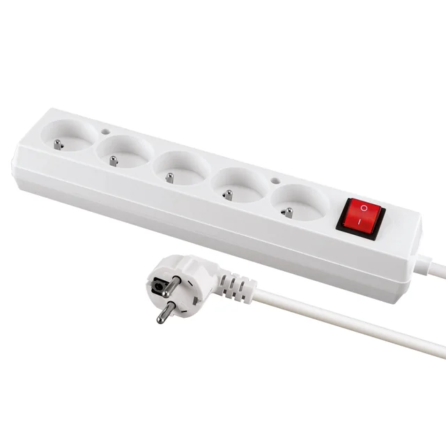 Extension cord with grounding and TOR 5 1,5m 10A ON/OFF switch