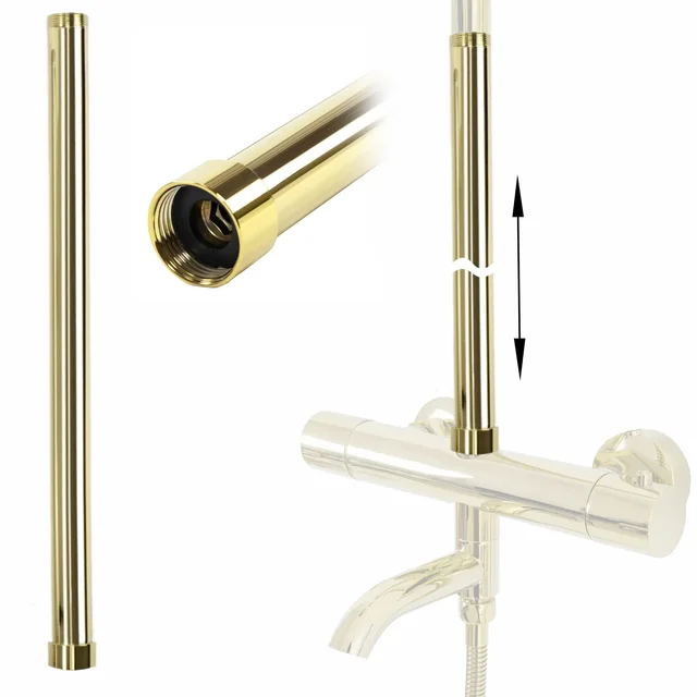 Extension for the bathtub and shower set GOLD 50cm