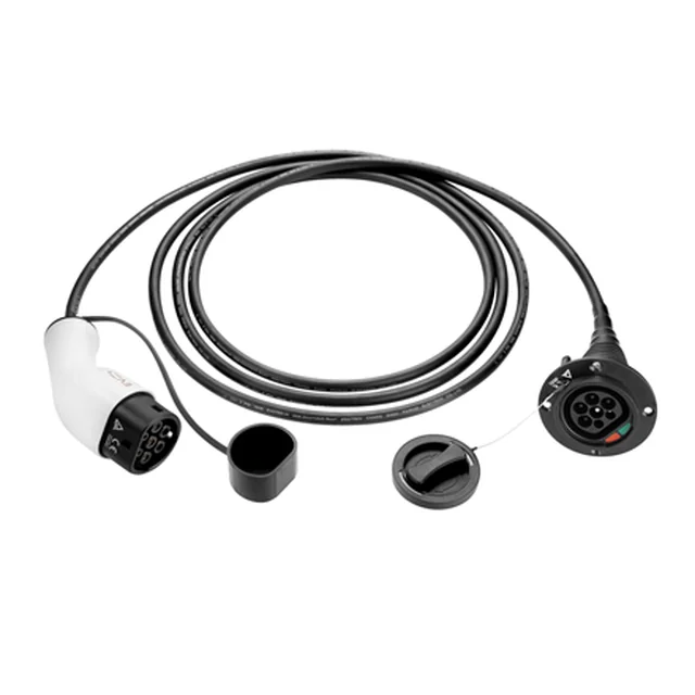 Extensor de cable de carga EV+ Tipo 2 32A 3 fase 5m | Vehículo eléctrico+ | EV-CB-EXT-T2-32-3P-W-5m | Extensor de cable de carga EV+ Tipo 2 32A 3 fase | 5 m