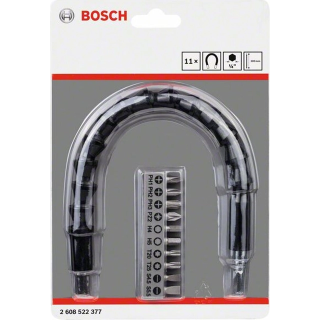 Extensor de torção flexível da Bosch,10 pcs de cabeças (2608522377)