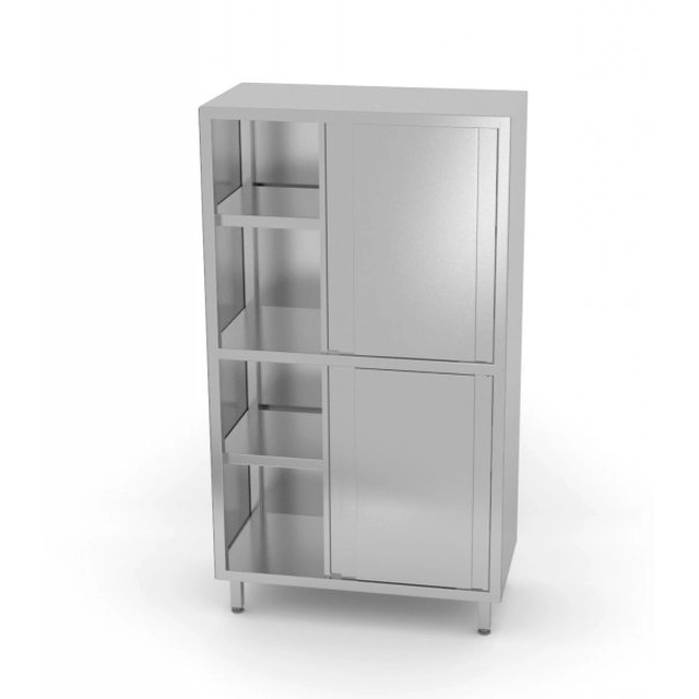 Storage cabinet with a partition and sliding doors 900 x 700 x 1800 mm POLGAST 302097 302097