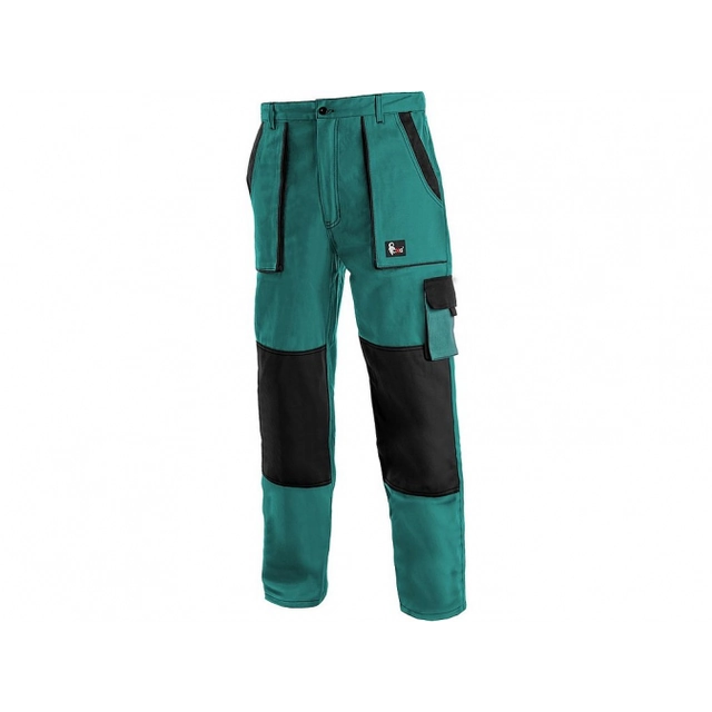 CXS LUXY JOSEF waist dungarees 100% cotton bellows pockets reinforced knees green/black