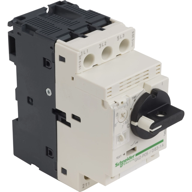 Motor protection circuit-breaker Schneider Electric GV2P05 Thermomagnetic Screw connection Turn button Complete device in housing IP20