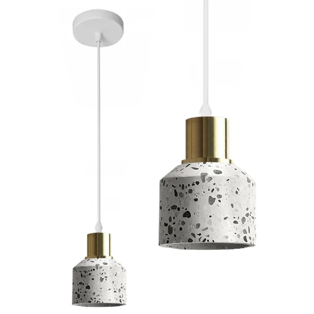 Lastri Concrete Hanging Ceiling Lamp APP931-1CP White