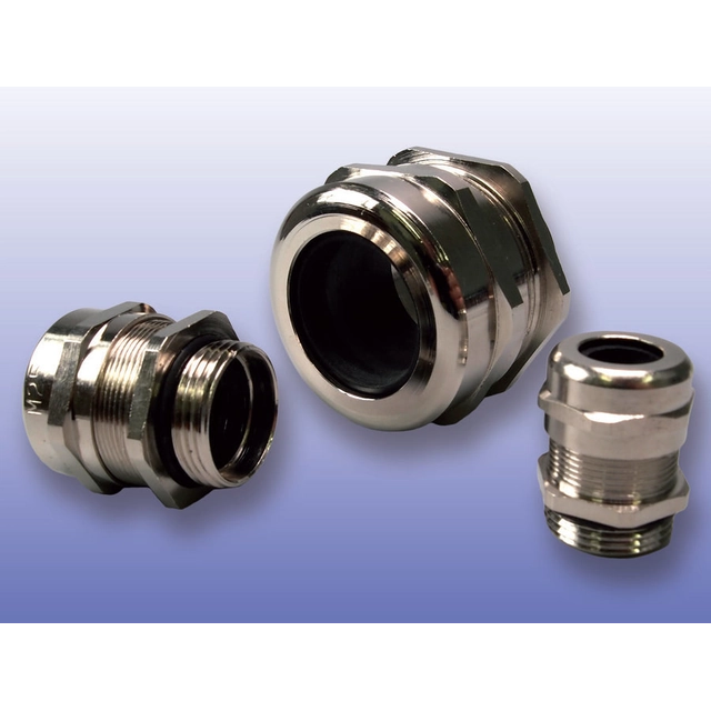 Metal cable gland - nickel-plated brass -MPG-11 with a nut IP68, for wire diameters 5-10mm