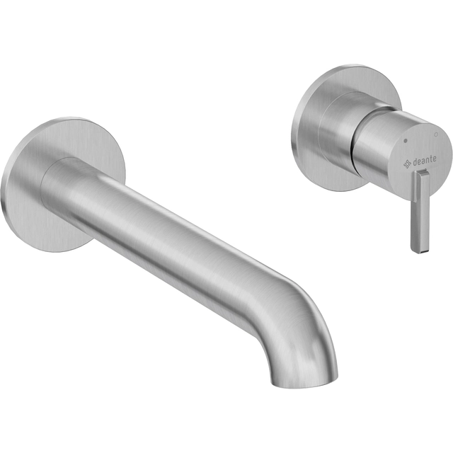 Deante Silia concealed washbasin tap, brushed steel - Additionally, 5% DISCOUNT on the code DEANTE5