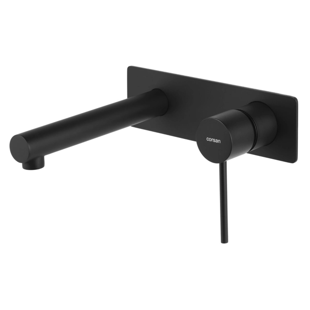 Concealed washbasin tap with spout Corsan Lugo black CMB7515BL