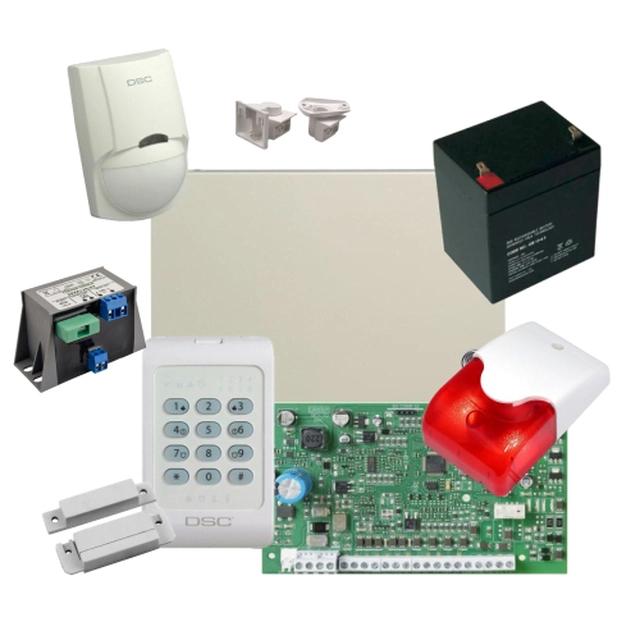 DSC anti-burglary kit with internal siren