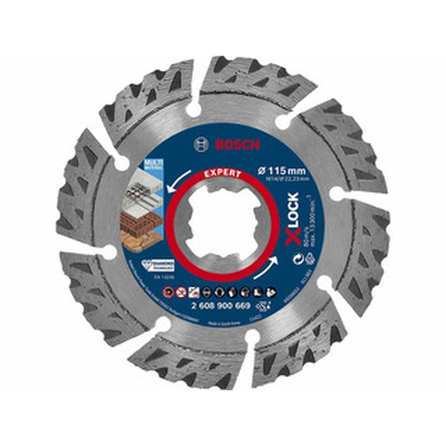 Bosch Expert Best for Universal diamond cutting disc 115 x 22,23 mm