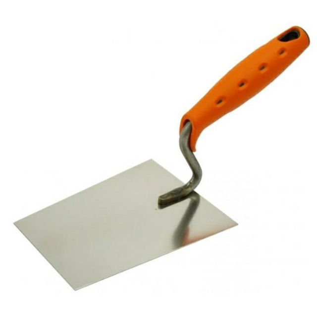 Trapezoidal trowel, stainless 160mm. r. 2K