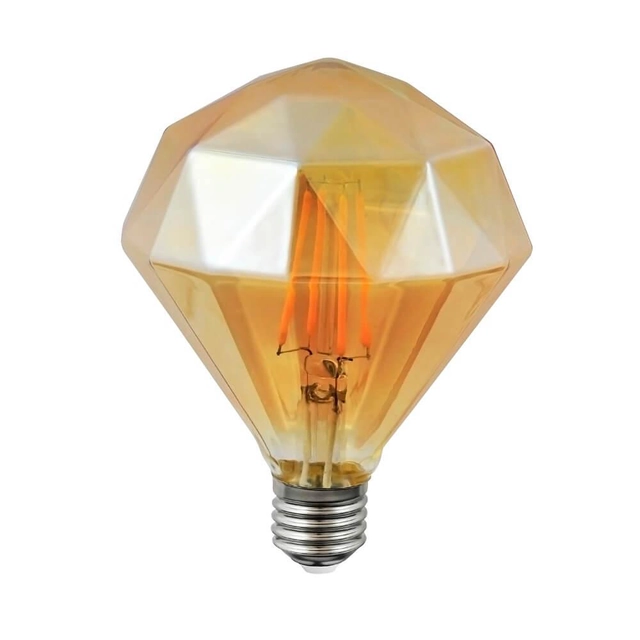 LED bulb E27 Z110 4W = 38W 450lm 2700K Warm 360 ° POLUX Vintage Amber Decor