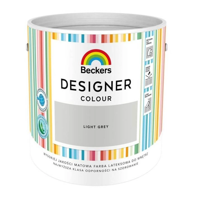 Beckers Designer Color Light Gray Latex Paint 5L