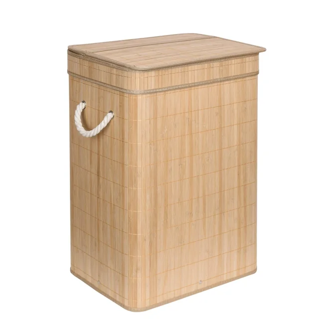 SOREN bamboo laundry basket 1 natural compartment