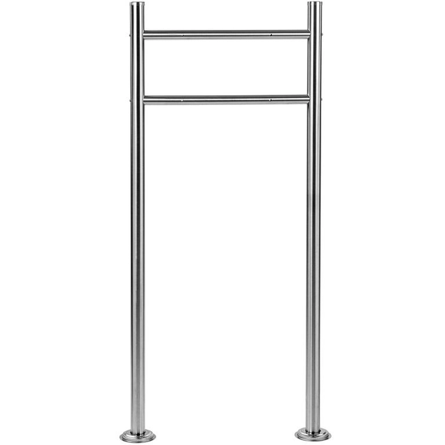 STILISTA Letterbox stand, 120 cm, stainless steel