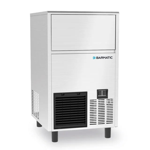 Fabbricatore di ghiaccio sottobanco raffreddato ad aria Coolice 47kg/24h, capacità 28 kg, Barmatico