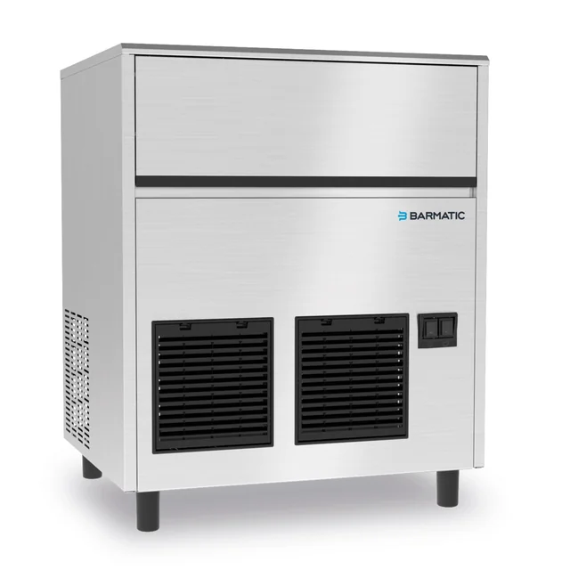 Fabbricatore di ghiaccio sottobanco raffreddato ad aria Coolice 66kg/24h, capacità 40 kg, Barmatico