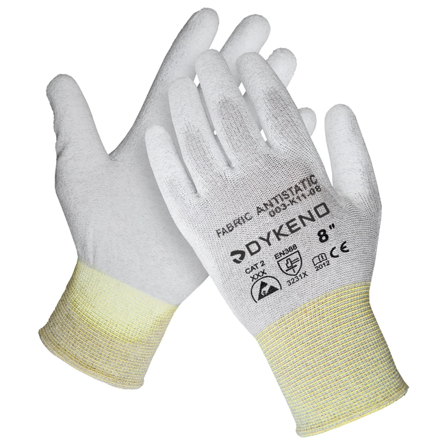 Fabric antistatic dipped antistatic gloves 08