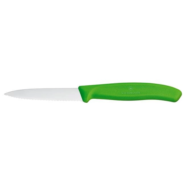 Faca de legumes serrilhada Victorinox Swiss Classic 80mm verde